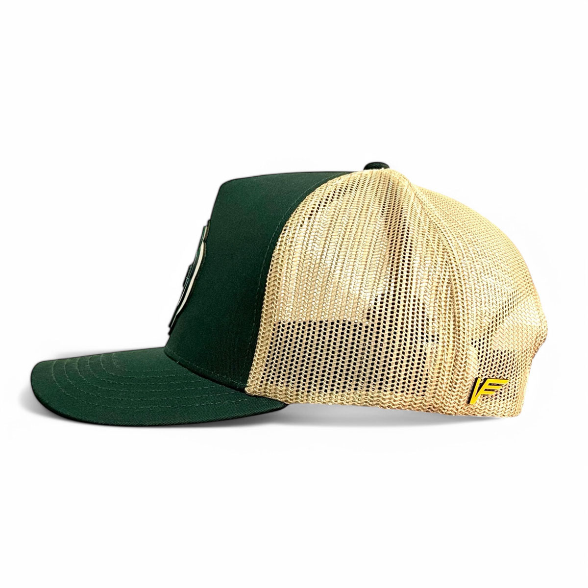 VAGO Style LUCKY Trébol Gorra Artesanal Verde Visera Curva
