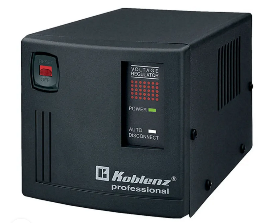 Regulador Koblenz ER-2550, 134J, 2000W, Entrada 90-145V, Salida 120V, 6 Contactos. 