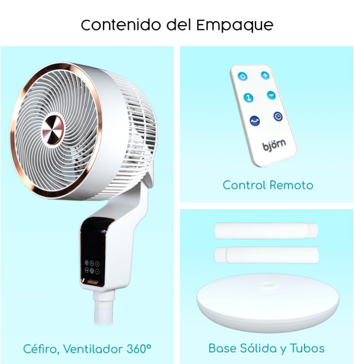 Ventilador de pedestal pantalla táctil control remoto 