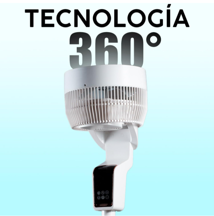 Ventilador de pedestal pantalla táctil control remoto 