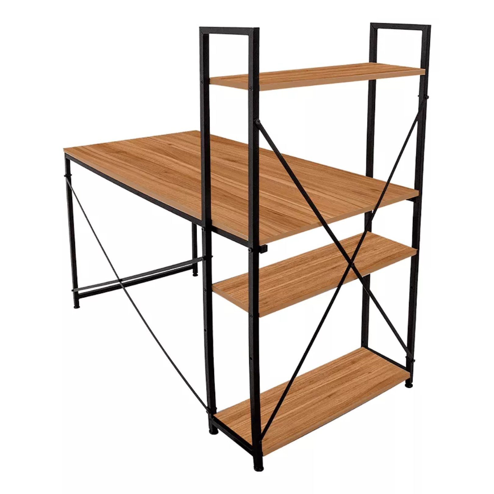 Escritorio Minimalista Moderno Conlibrero Ejecutivo-melamina