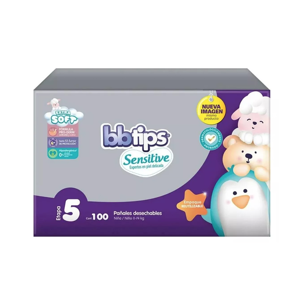 Bbtips Pañales Etapa 5 Unisex 100 Piezas