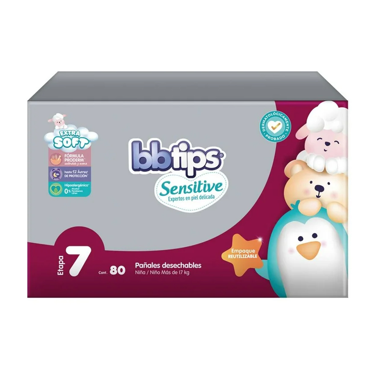 Bbtips Pañales Etapa 7 Unisex 80 Piezas