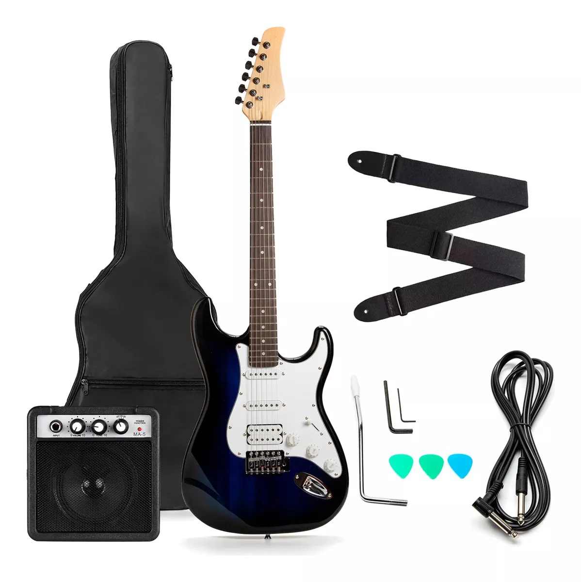 Guitarra Eléctrica Femmto con Amplificador y Accesorios