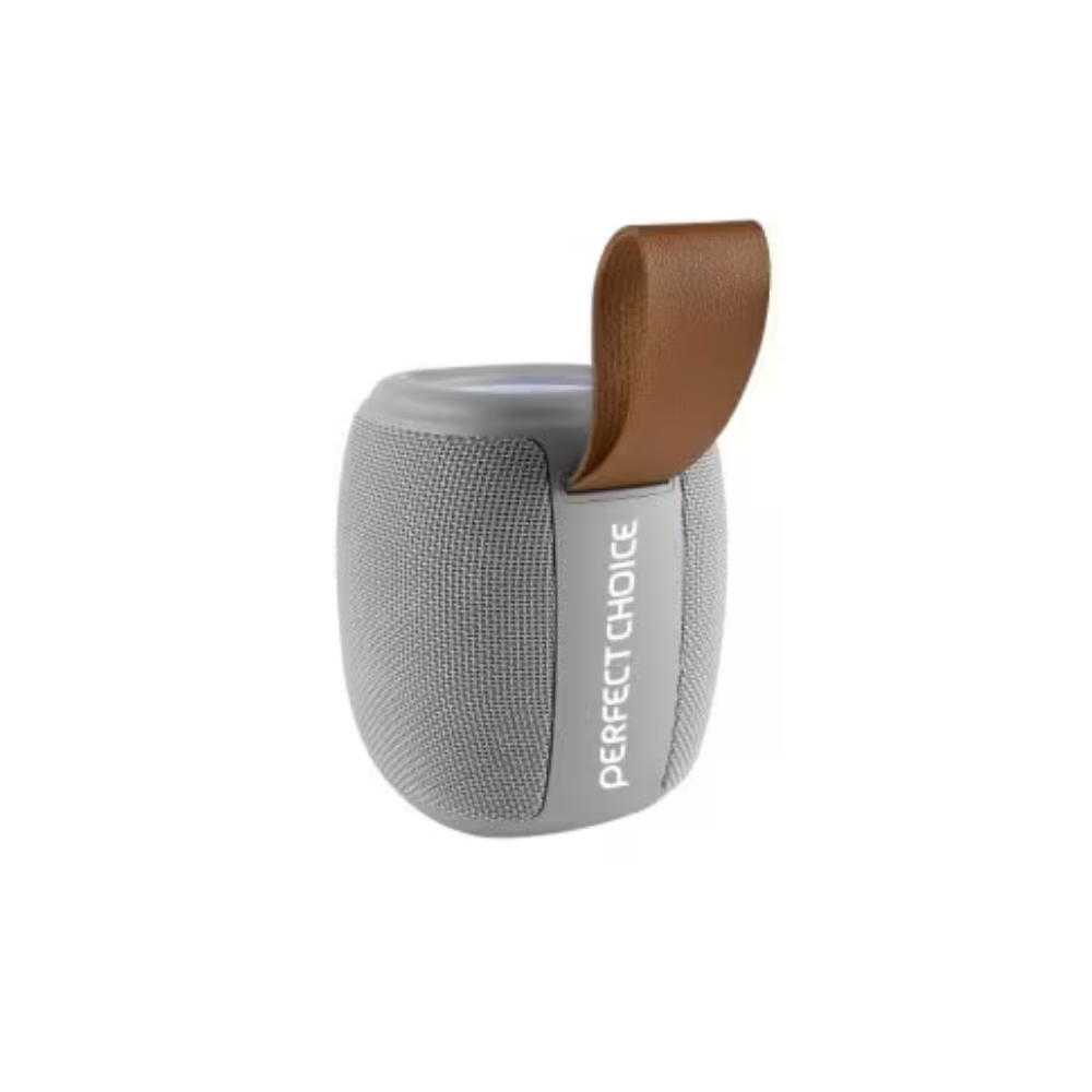 Perfect Choice Bocina Novel Drum, Bluetooth, Inalámbrico, 100W PMPO, Gris - Resistente al agua. 
