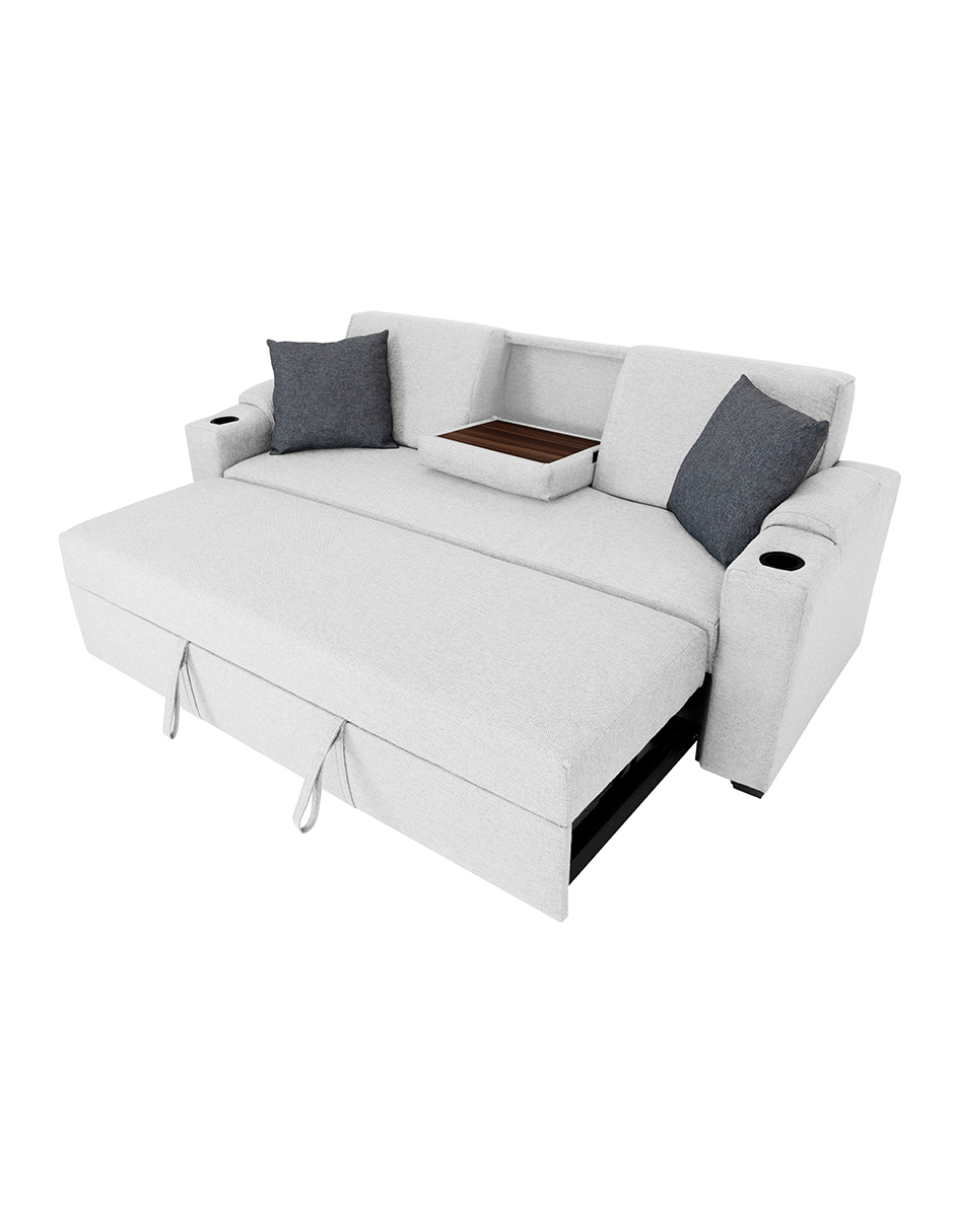 Sofá Cama Easy Living Milan Gris Claro