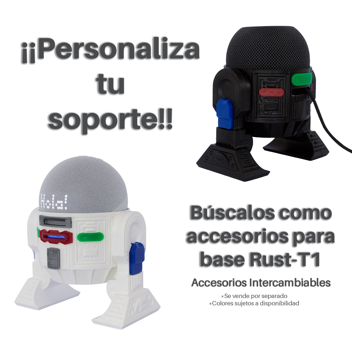 Soporte para bocina Alexa Echo Dot 4 Generación Tipo Androide 