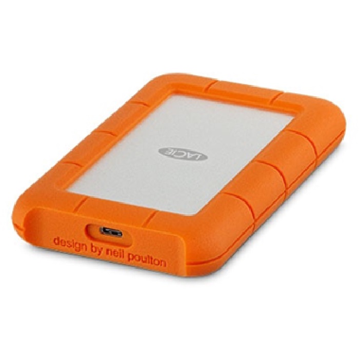 Disco Duro Externo LaCie Rugged USB-C 2.5'', 1TB, USB C 3.0, Naranja/Plata, A Prueba de Agua, Polvo y Golpes - para Windows/Mac. 