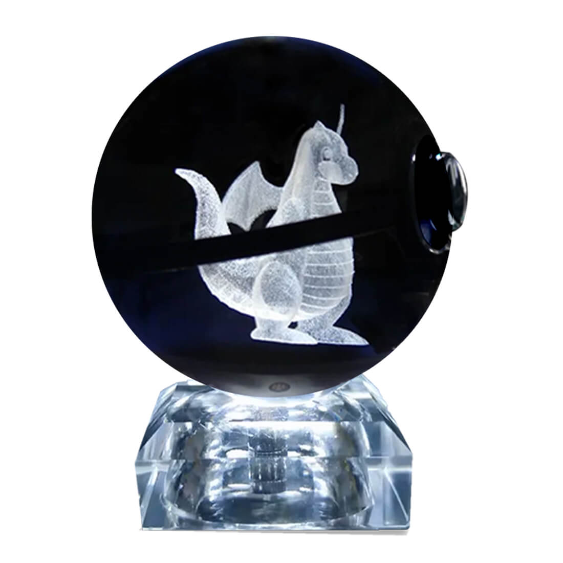 Pokebola De Cristal 3d Pokemon Cristal Varios Modelos Luz Dragonite