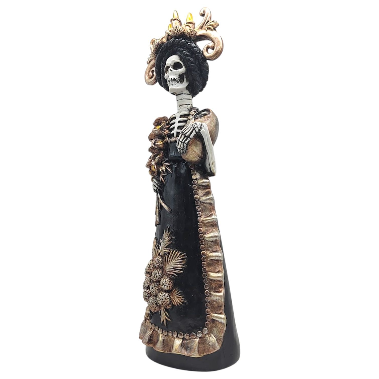 Catrina Lupita 42cm (Negro/Dorado)