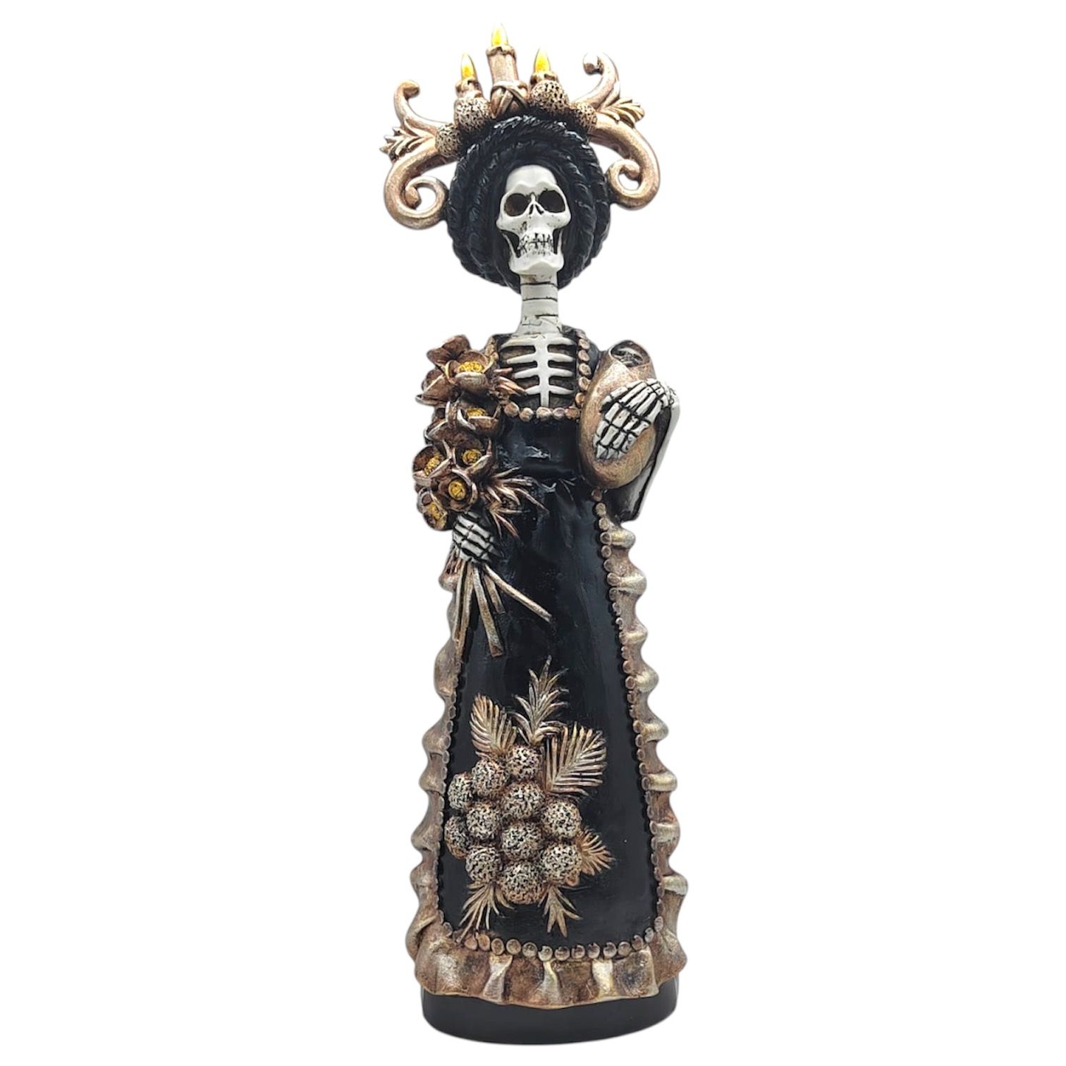 Catrina Lupita 42cm (Negro/Dorado)