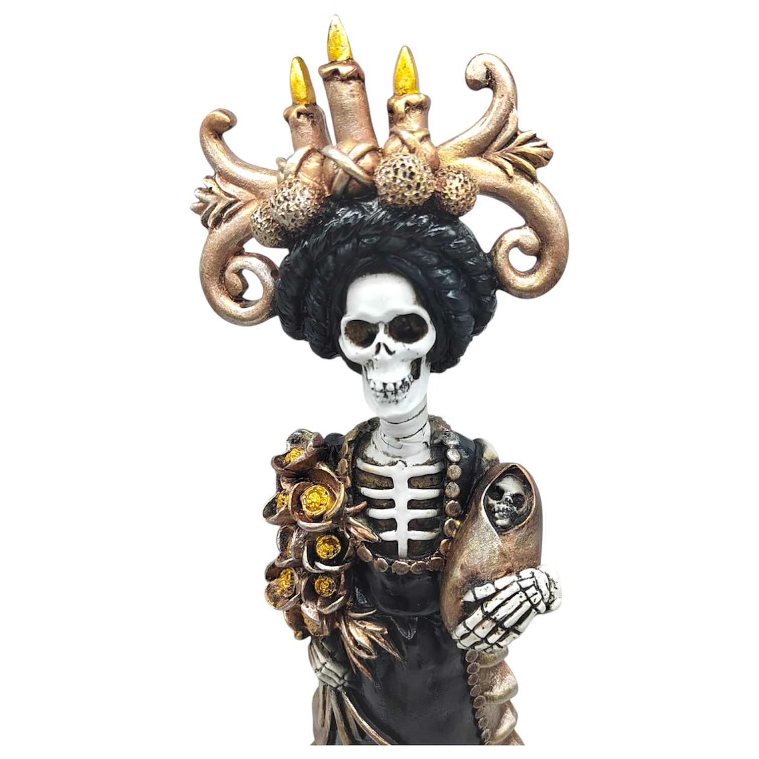 Catrina Lupita 42cm (Negro/Dorado)