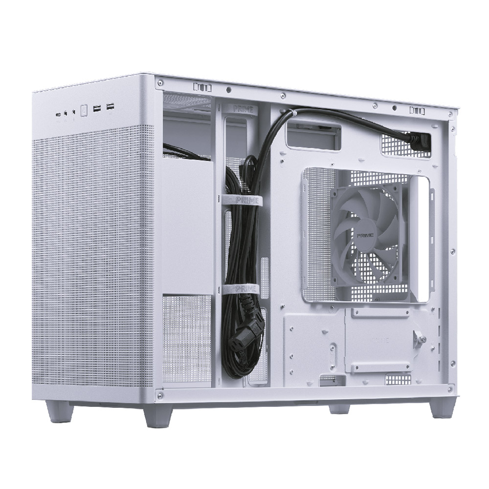 GABINETE ASUS PRIME AP201 MICRO ATX CASE ATX QUASI-FILTER MESH BLANCO 90DC00G3-B38000