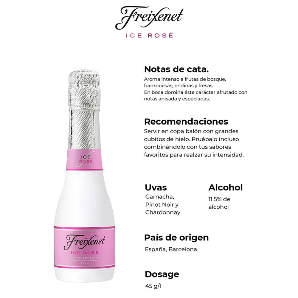 Pack de 6 Vino Espumoso Freixenet Ice Rosé 200 ml