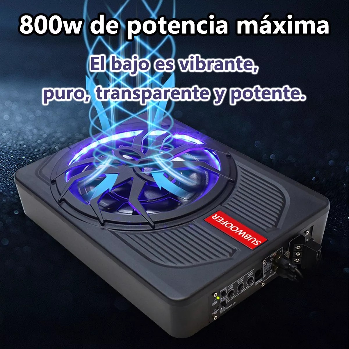 Subwoofer Amplificado 10 Pulgadas Bocinas Para Carros