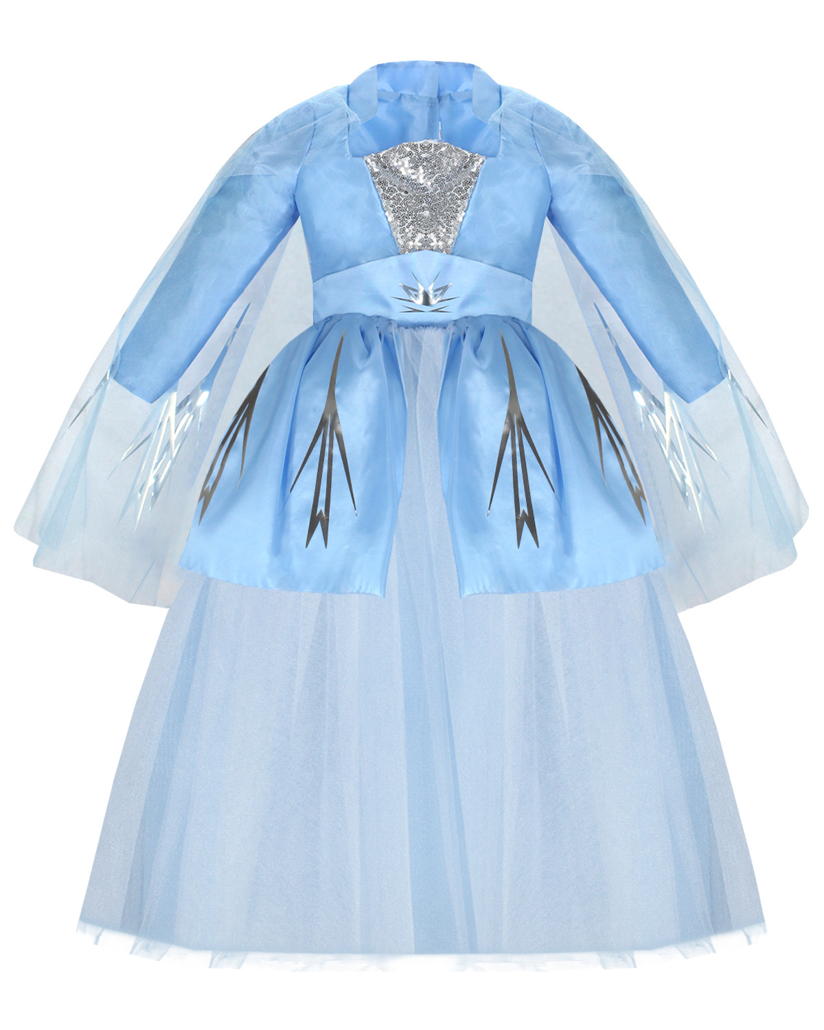 Disfraz De Princesa Azul 2 Para Niñas Vestido Fiesta De Cumpleaños.