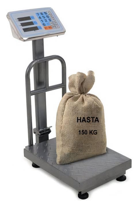 Bascula Electronica Comercial Industrial Digital 150 Kg 110v Uso Rudo Acero Vasculas Industriales Digitales Plataforma Recargable Mastil De Apoyo Acero Inoxidable