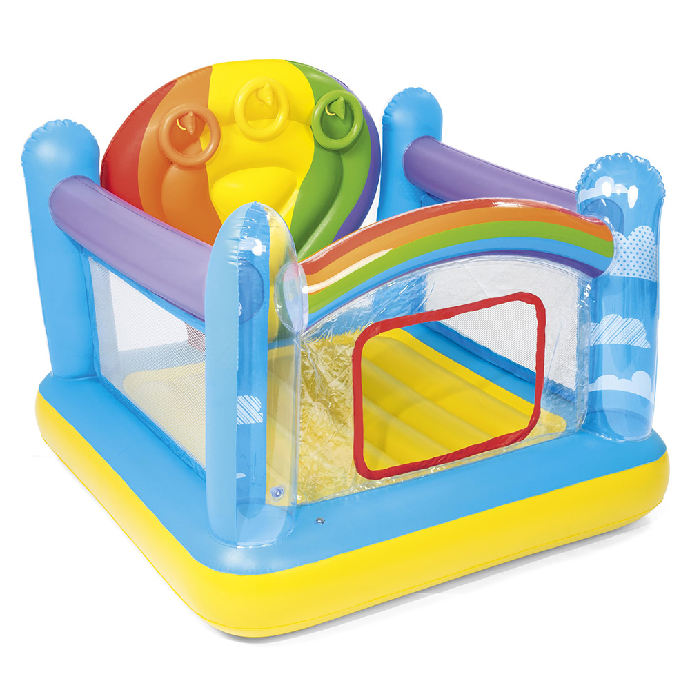 Castillo Inflable Brincolin Infantil Diseño Arcoiris Rainbow.