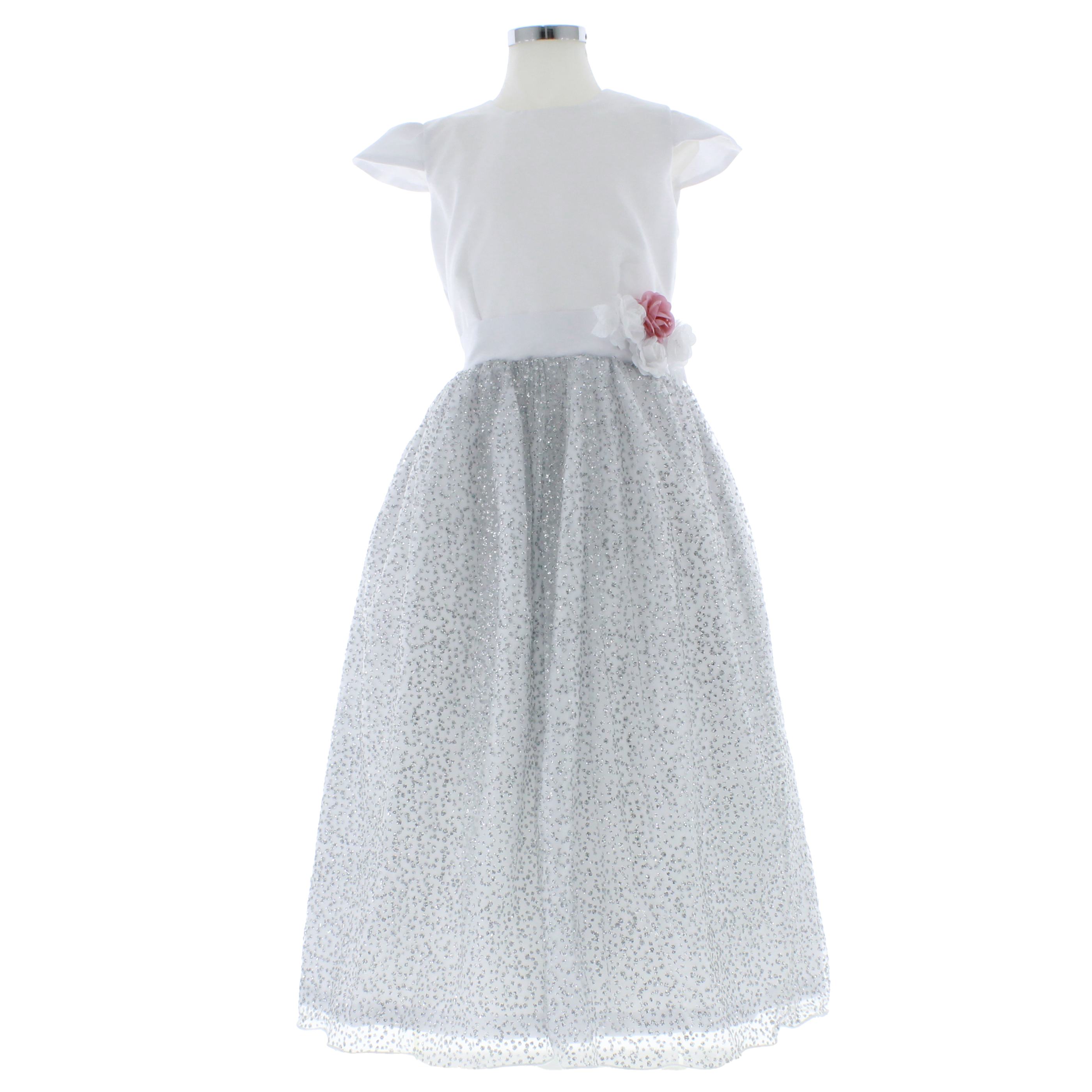 Vestido color Blanco Primera Comunión 3945 7 a 17 Años.