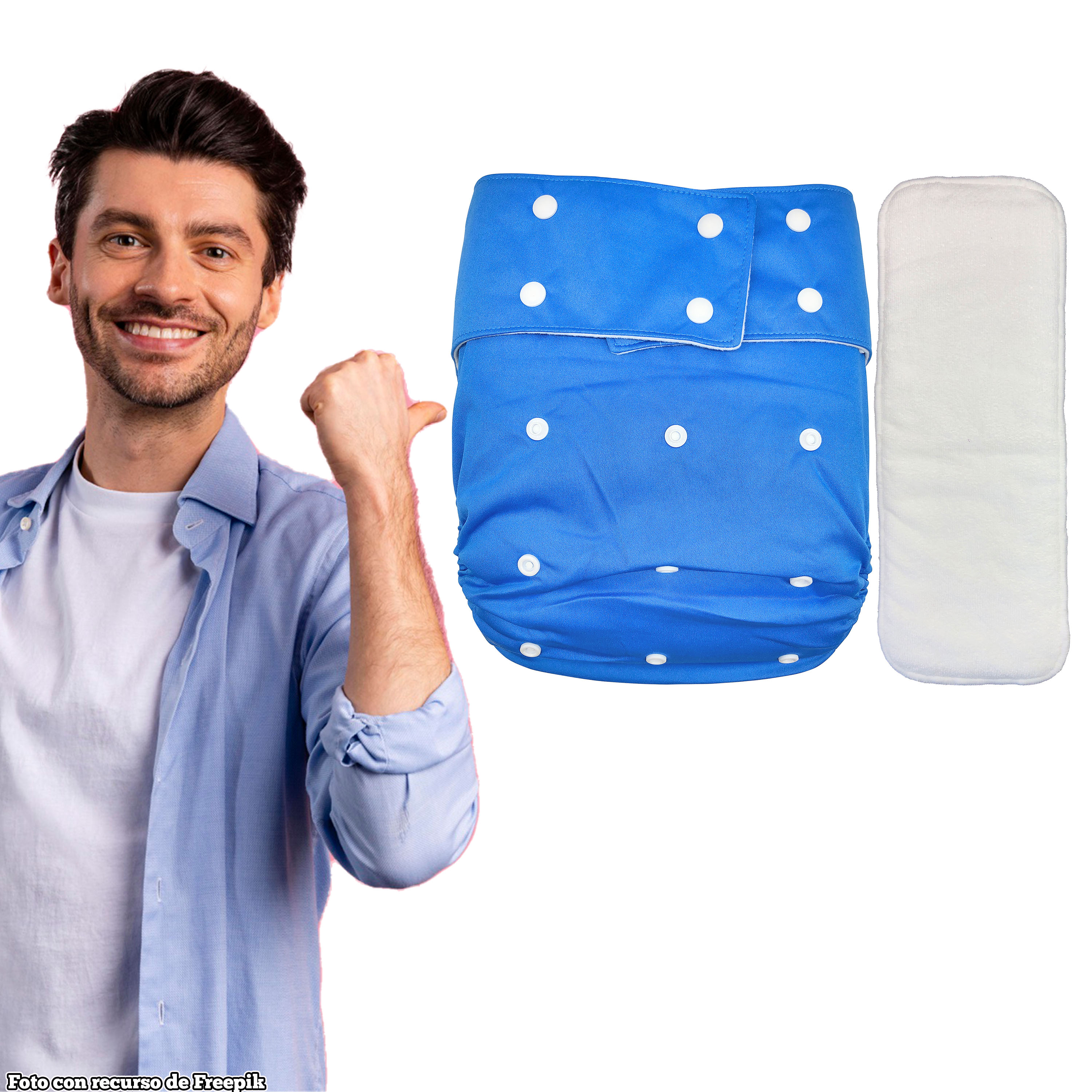 Pañal Ecológico Para Adulto Con Inserto de 4 capas Ecobabyoriginal.