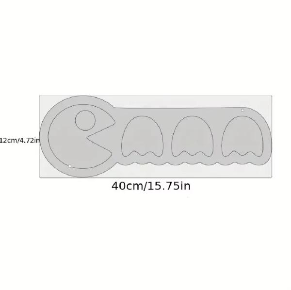 Letrero De Neón Pacman Con Fantasmas Para Decoración 40 Cm