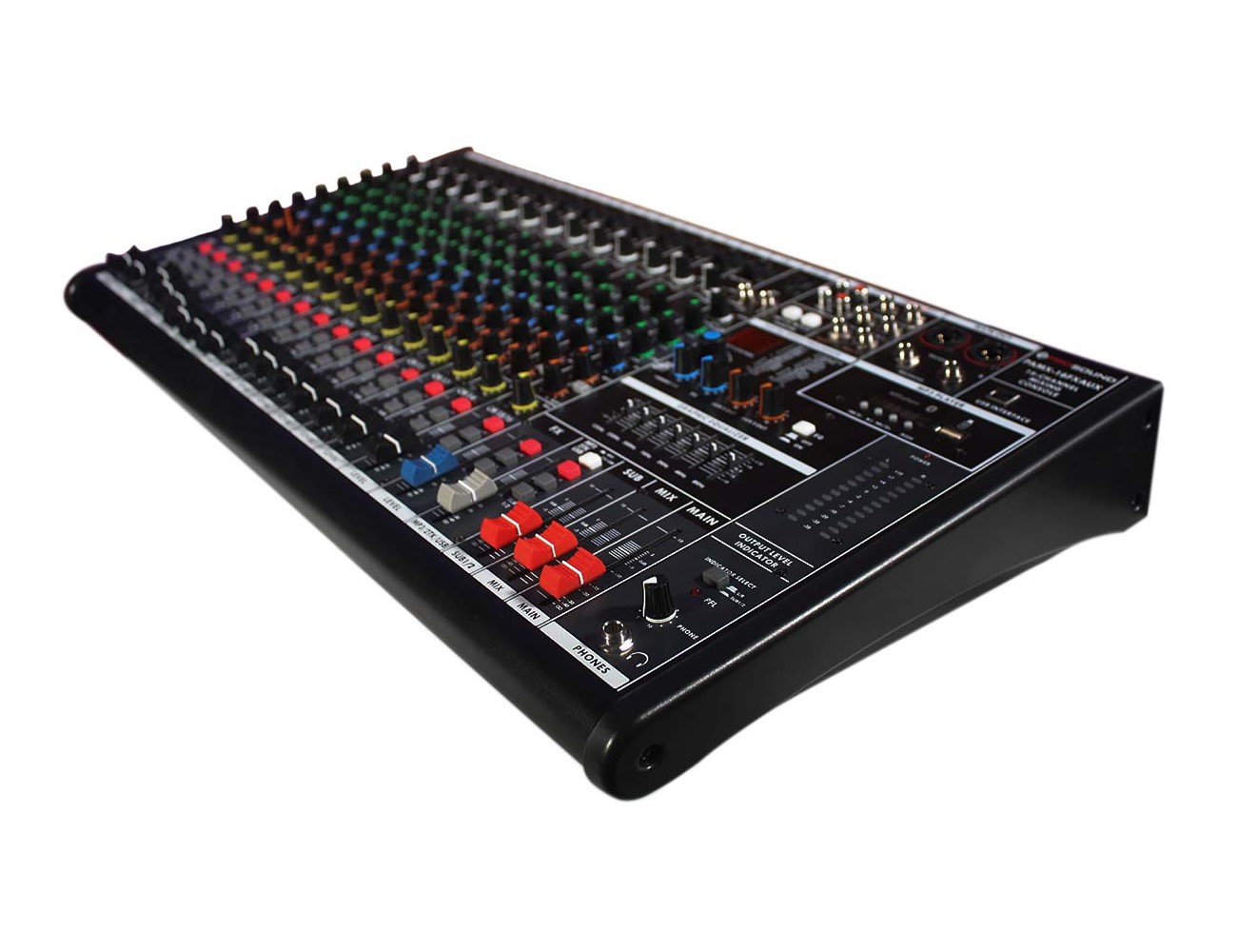 Mezcladora PROSOUND PAMX-16FXAUX 16 canales bluetooth usb