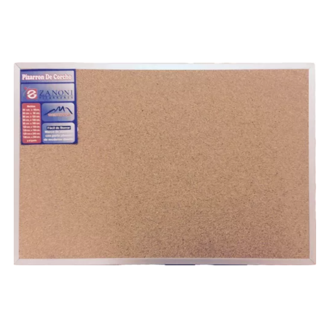 Pizarron de corcho 40x60cm incluye chinchetas