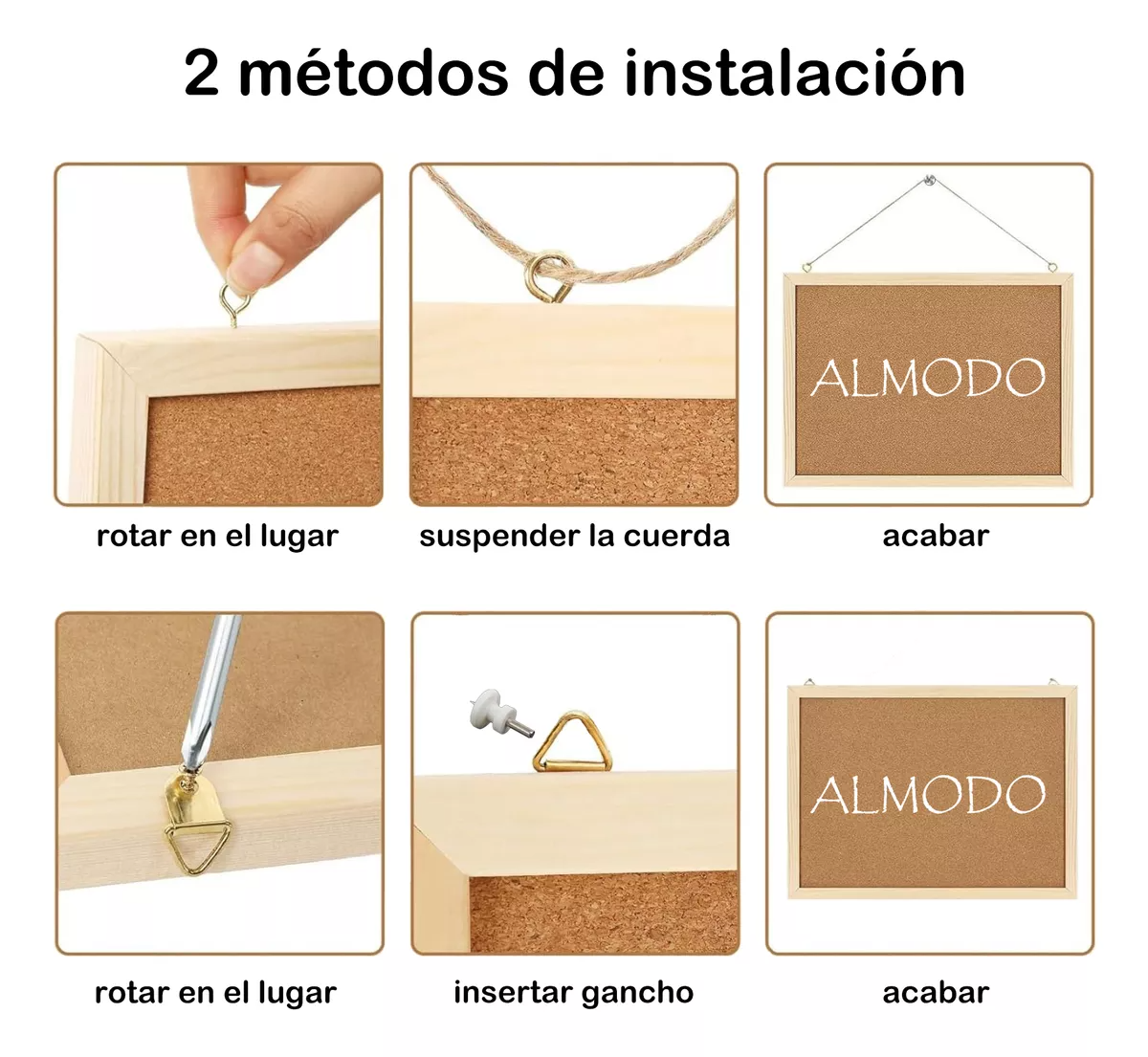 Pizarrón Corcho Para Pared Pizarrones Tablero Corcho 60x90cm