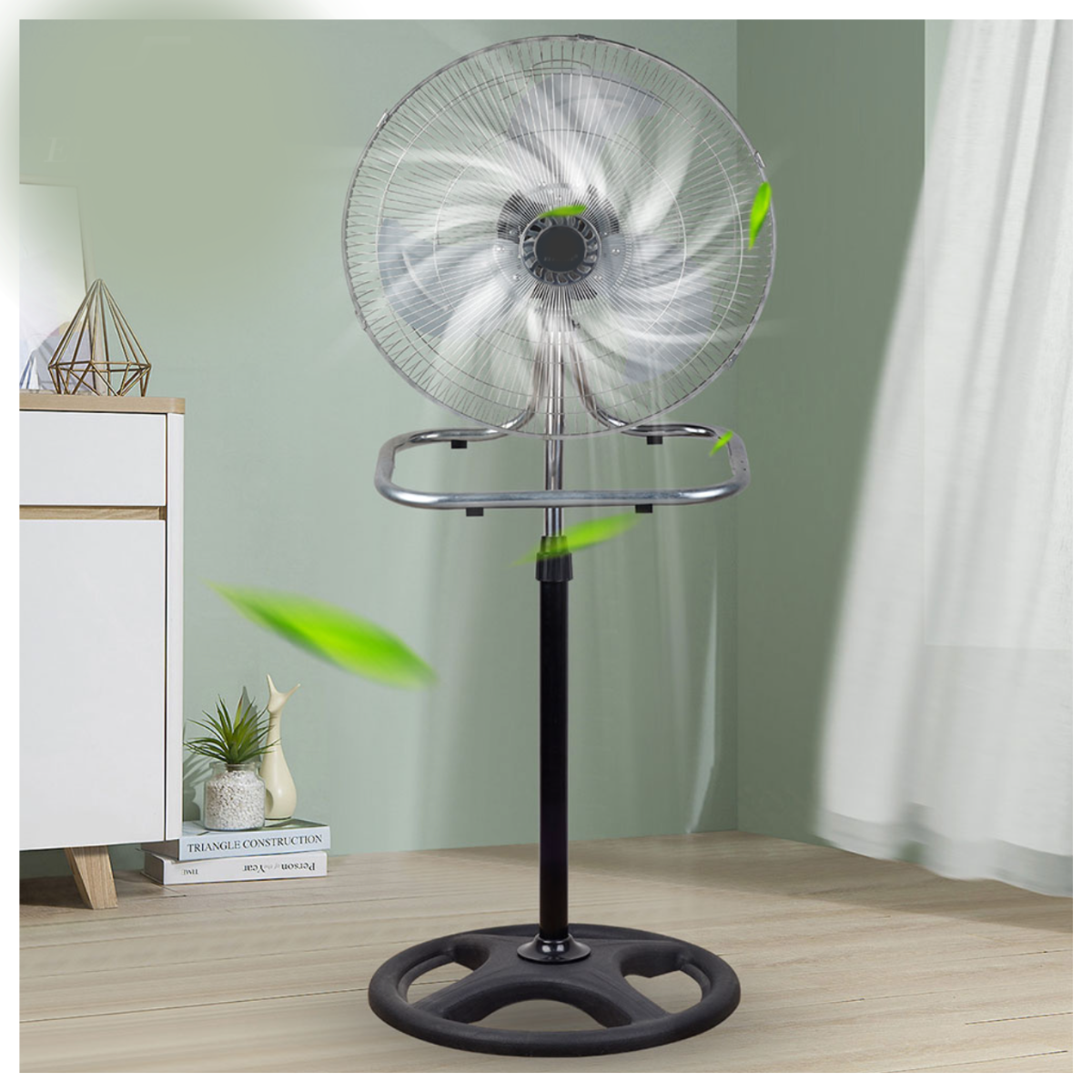 Ventilador de 18" pedestal, piso pared con 3 velocidades