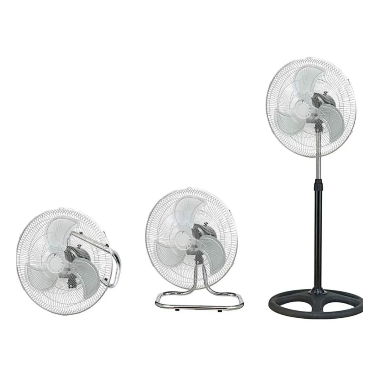 Ventilador de 18" pedestal, piso pared con 3 velocidades