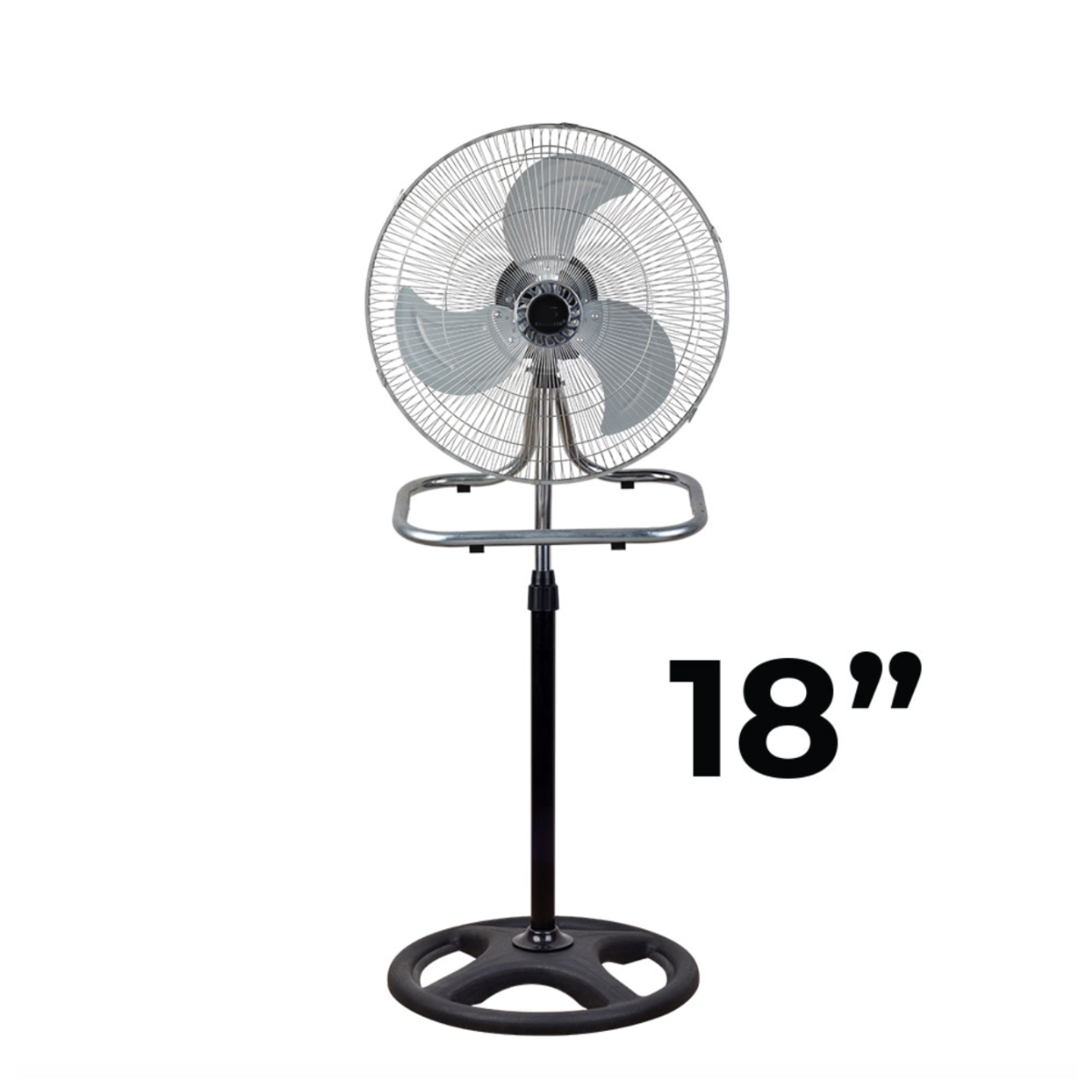 Ventilador de 18" pedestal, piso pared con 3 velocidades