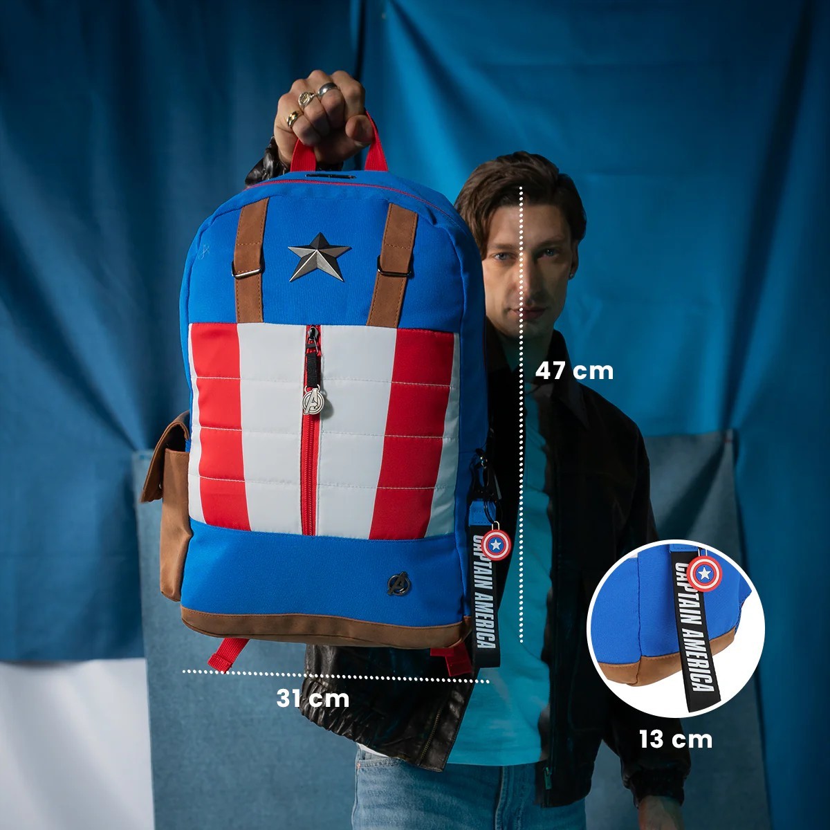 Mochila Grande Capitán América Classic Comic MAV027-BP156A