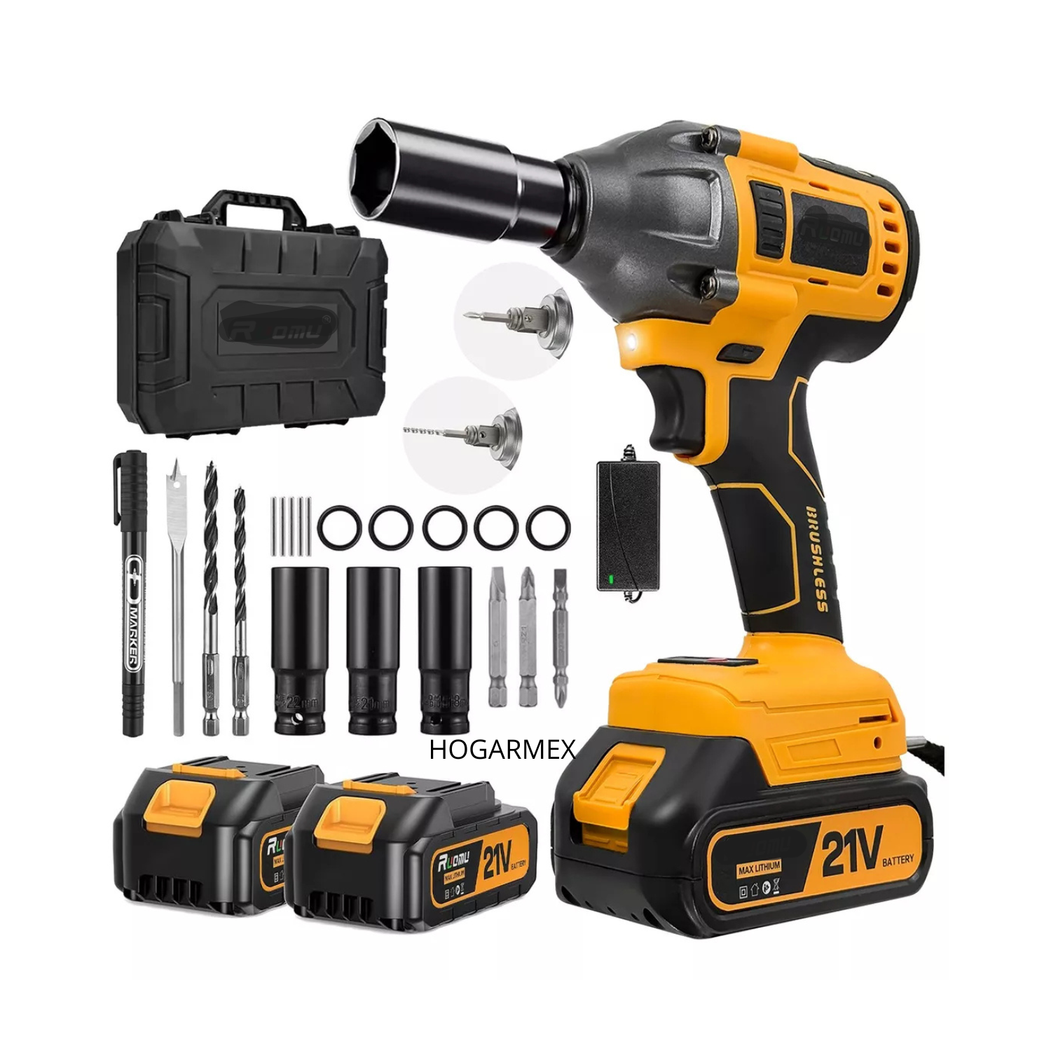 Llave De Impacto Inalámbrica Pistola Taladro Electrica