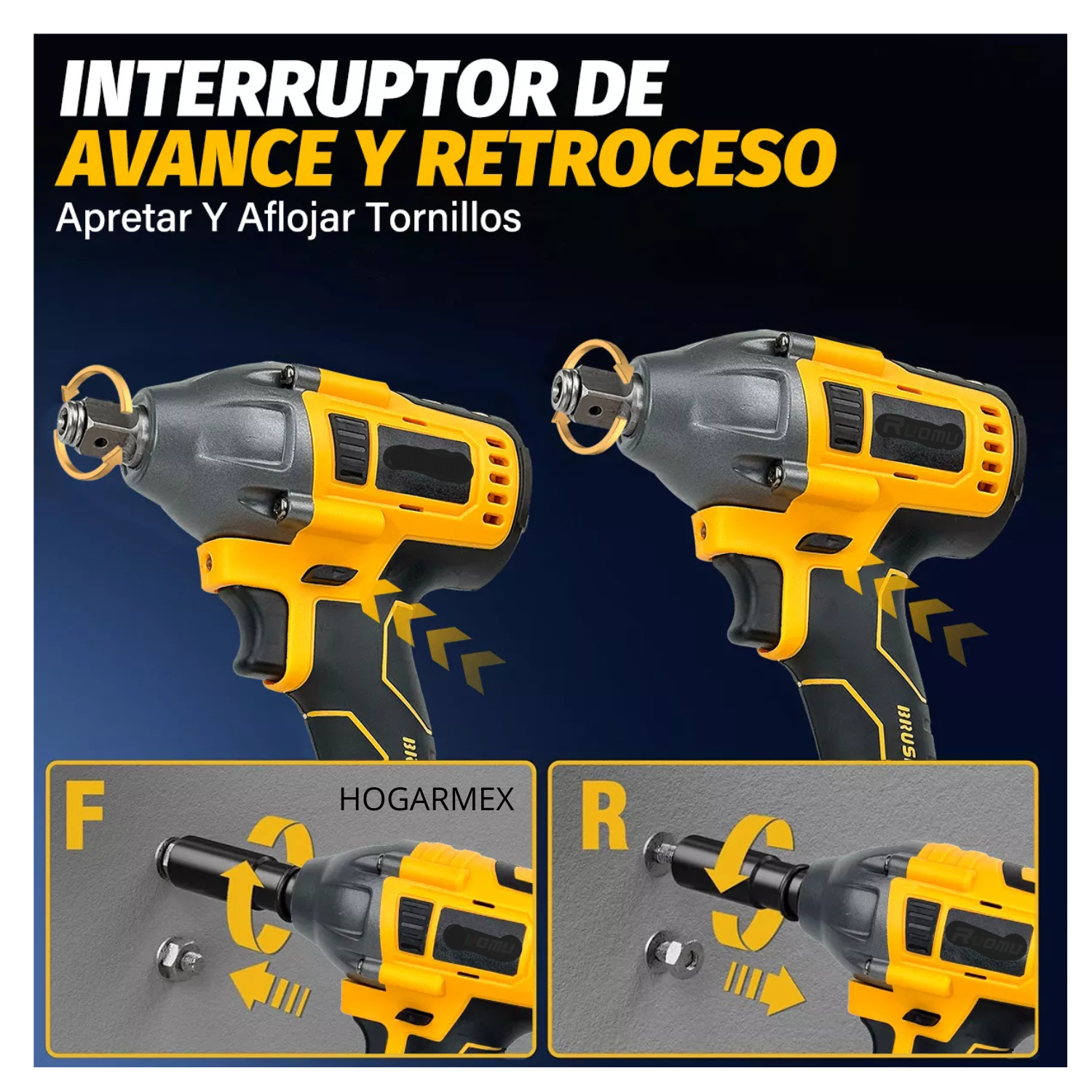 Llave De Impacto Inalámbrica Pistola Taladro Electrica