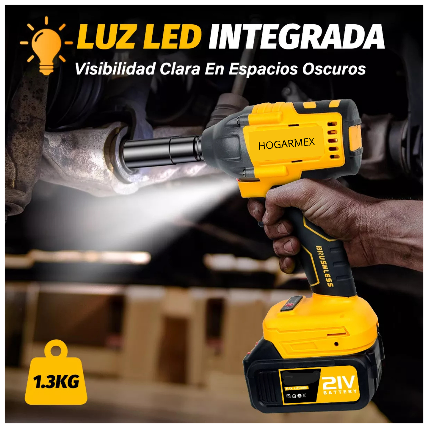 Llave De Impacto Inalámbrica Pistola Taladro Electrica