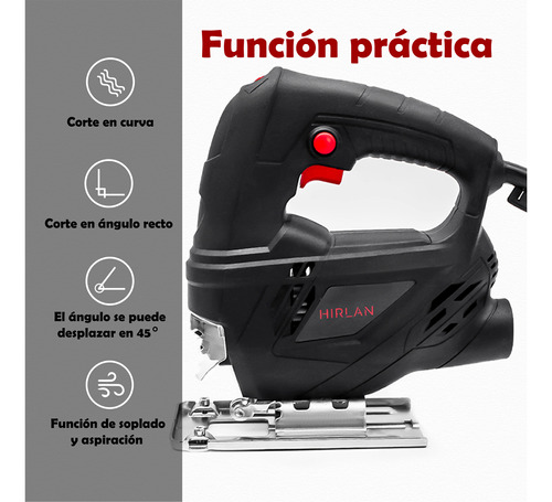 Sierra Caladora Eléctrica Profesional 6vel 780w 16accesorios