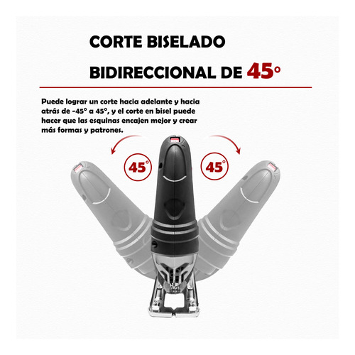 Sierra Caladora Eléctrica Profesional 6vel 780w 16accesorios
