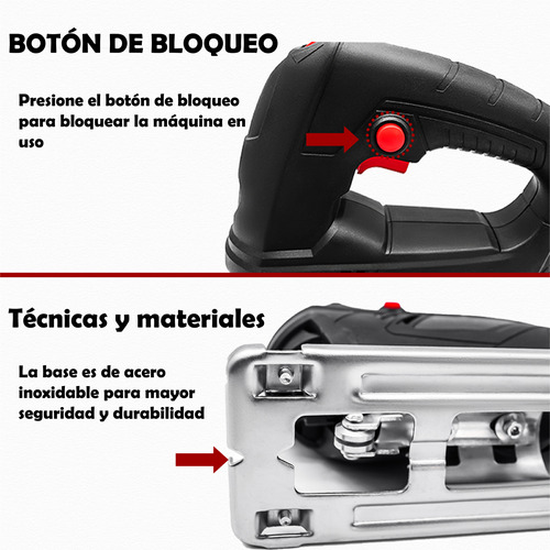 Sierra Caladora Eléctrica Profesional 6vel 780w 16accesorios