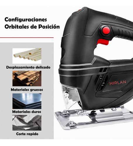 Sierra Caladora Eléctrica Profesional 6vel 780w 16accesorios