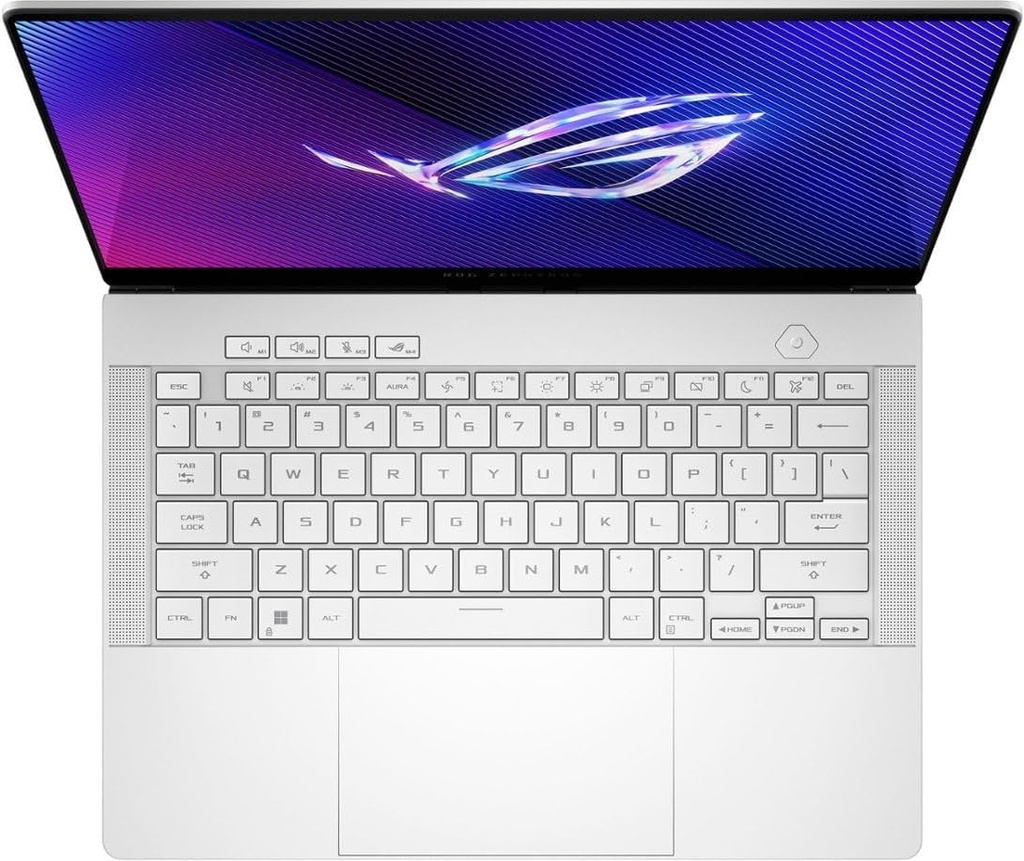 LAPTOP ASUS ROG ZEPHYRUS G14 RYZEN 9 8945HS 1TB SSD 16GB DDR5 14" OLED TEC/ING W11H BLANCO RTX 4060 GA403UV-G14.R94060 90NR0I02-M003W0