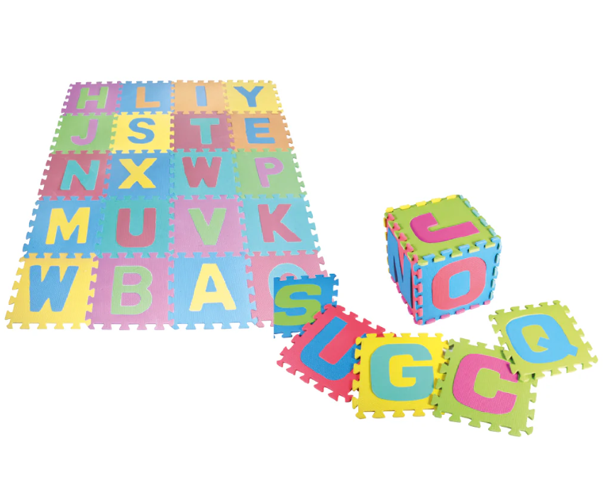 Tapete de gran tamaño de fomi letras 