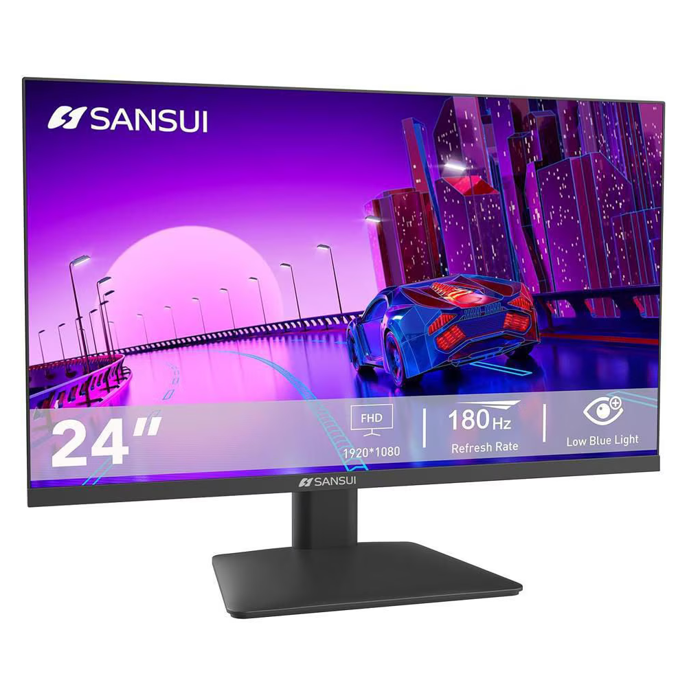 Monitor Gamer Sansui SMX24X5FG de 23.8", Resolución 1920 x 1080 (Full HD 1080p), 7 ms, 165Hz. 