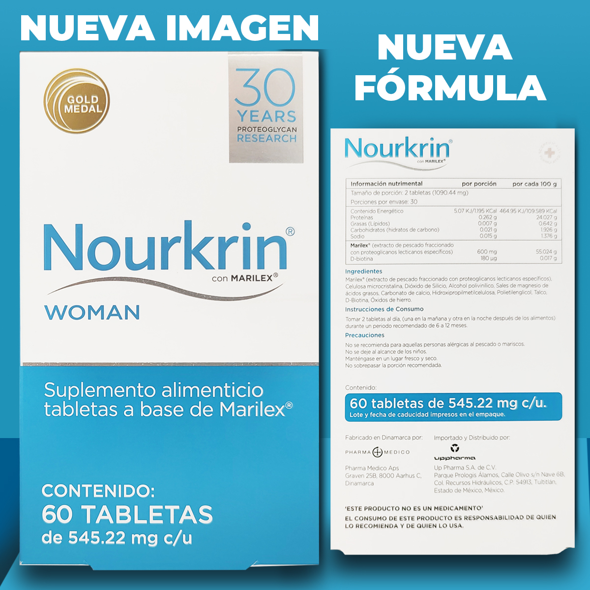 Nourkrin Woman 60 Tabletas Tratamiento para la caída del cabello.