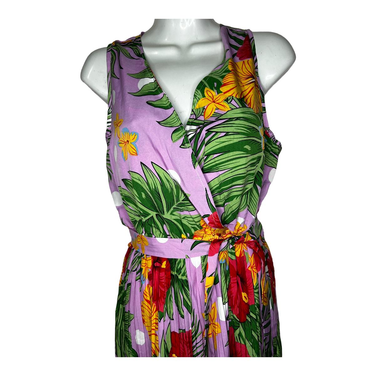 Mono Jumpsuit Pierna Ancha Mono Diseño Flores Tableado