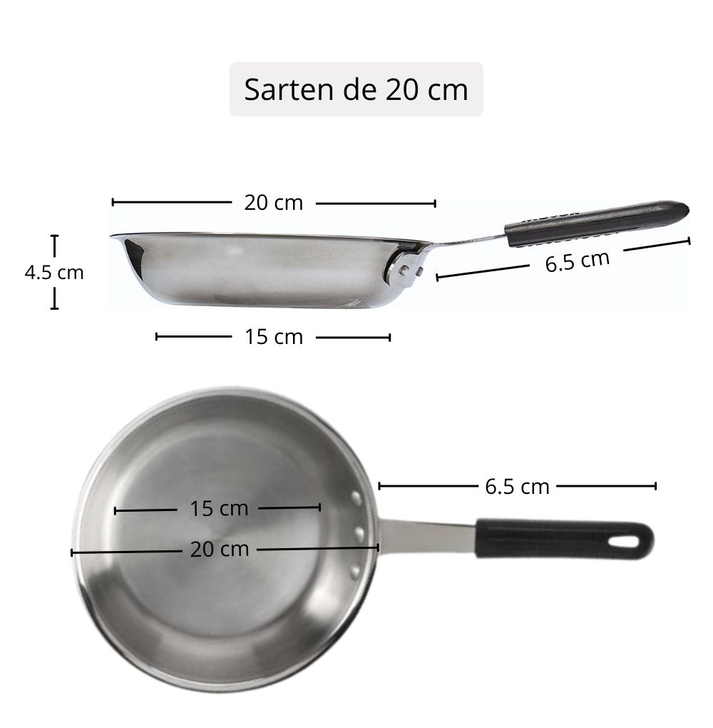 Moven Juego Sartenes Acero Inoxidable Con Mango De Neopreno 3 Piezas