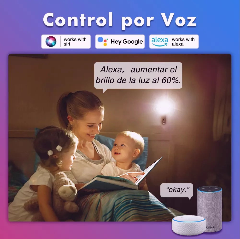 4 Focos Led Wifi Inteligente Rgbcw Alexa Google Siri 9w E27 Control Por Voz Ajustable Luz Multicolor Bombillas Luz Focos Bluetooth Rgb 127v