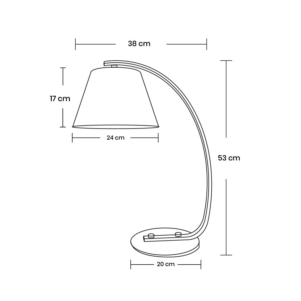 MIL LUCES LAMPARA DE MESA UTAKA NG