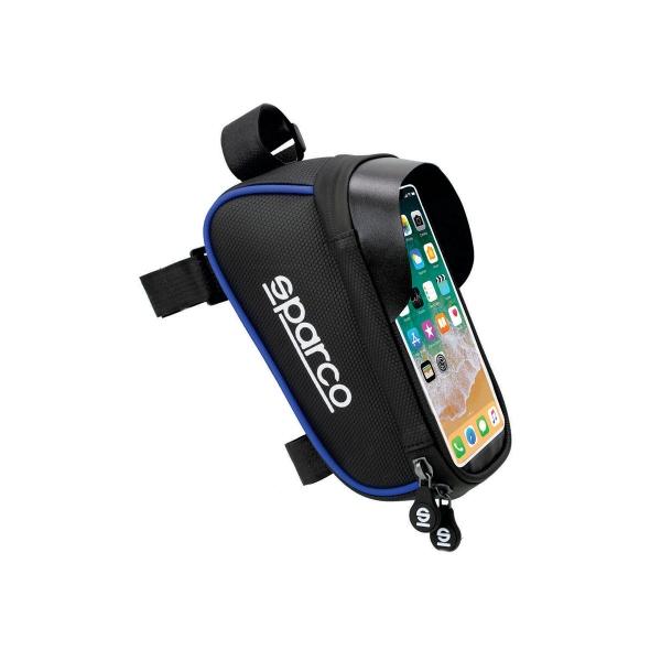 Sparco SE104BL Porta Celular impermeable pantalla táctil bicicleta y motopatin