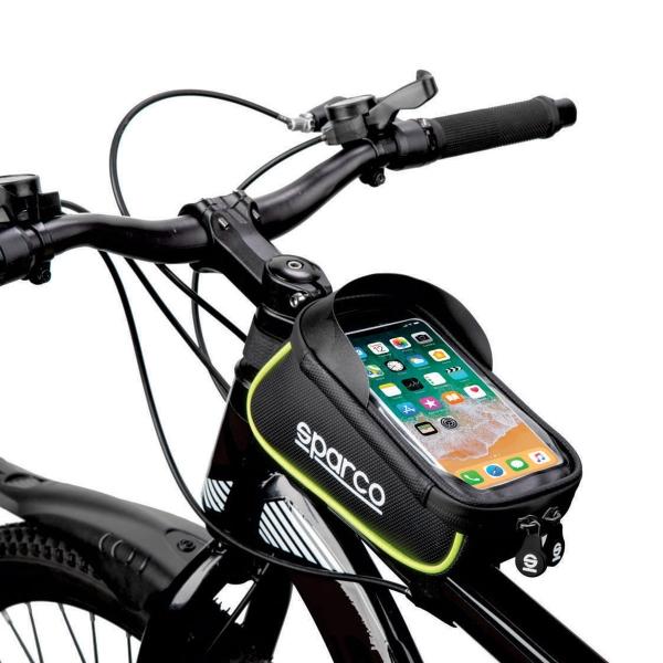 Sparco SE104BL Porta Celular impermeable pantalla táctil bicicleta y motopatin