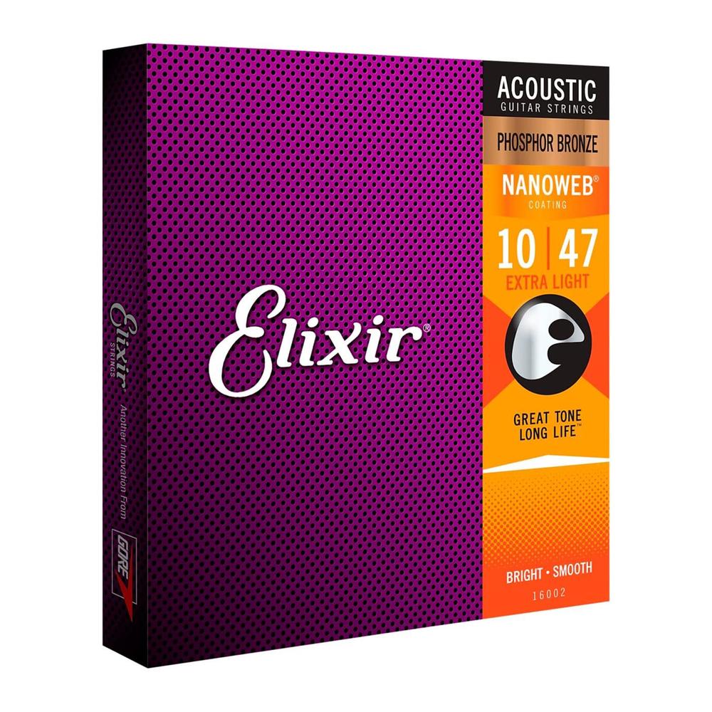 Set de Cuerdas para Guitarra Acústica Nanoweb Coating 16002 ELIXIR